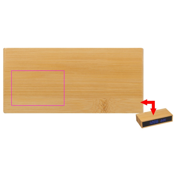 Horloge de bureau TRONDHEIM: Zone de marquage 1 · L3