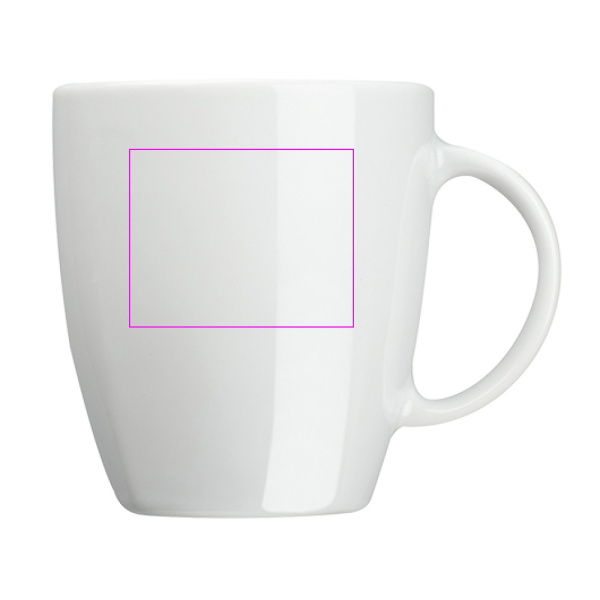 Mug en porcelaine OTTAWA 300 ml: Zone de marquage 1 · C1A