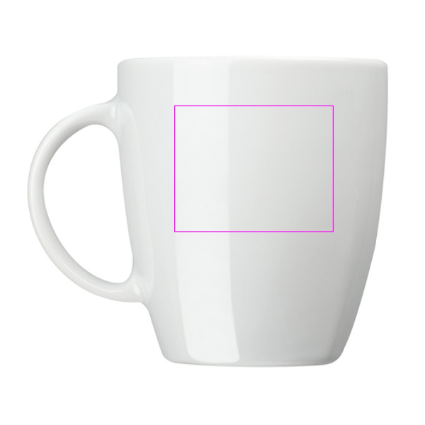 Mug en porcelaine OTTAWA 300 ml: Zone de marquage 2 · C1A
