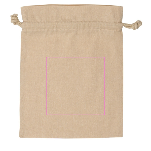 Sac en coton recyclé PASADENA: Zone de marquage 4 · ST1