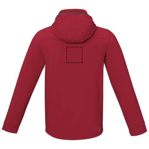 Langley vīriešu GRS pārstrādāta softshell jaka: Print area 14 · Embroidery fixed