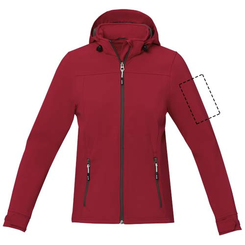 Langley sieviešu GRS pārstrādāta softshell jaka: Print area 1 · Transfer