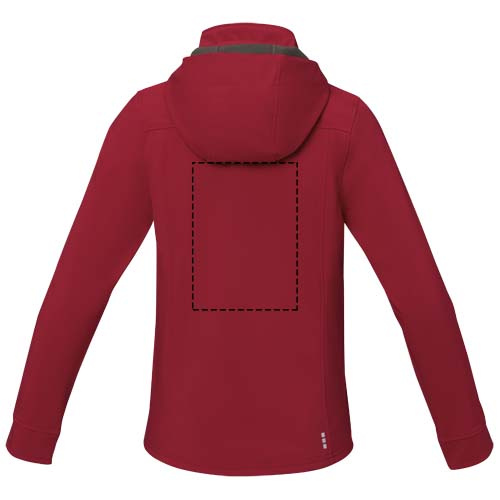 Langley sieviešu GRS pārstrādāta softshell jaka: Print area 4 · DTF Transfer