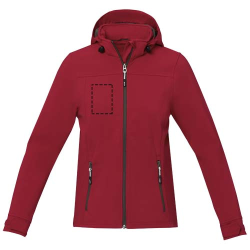 Langley sieviešu GRS pārstrādāta softshell jaka: Print area 17 · DTF Transfer
