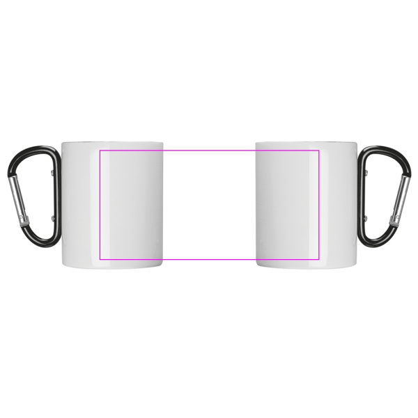 Gobelet pour sublimation SOFIA 280 ml: Zone de marquage 1 · SU2