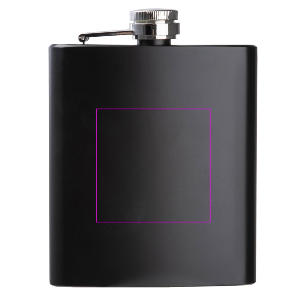 Flasque Sheffield en acier inoxydable: Zone de marquage 1 · L3