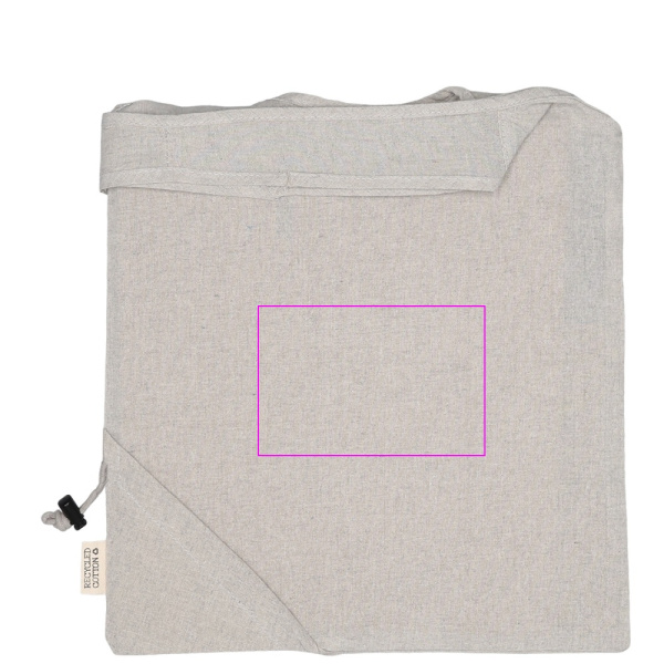 Sac en coton recyclé Modena: Zone de marquage 3 · DTF2