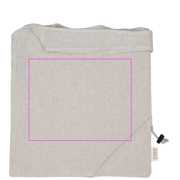 Sac en coton recyclé Modena: Zone de marquage 6 · DTF3