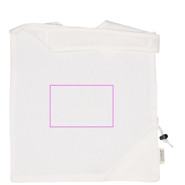 Sac en coton recyclé Modena: Zone de marquage 4 · DTF2
