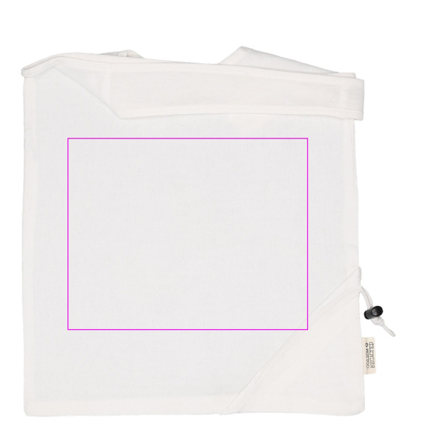 Sac en coton recyclé Modena: Zone de marquage 6 · DTF3