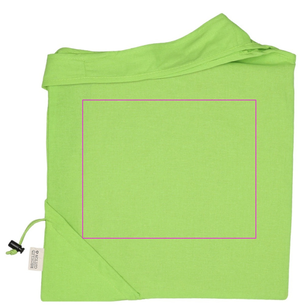 Sac en coton recyclé Modena: Zone de marquage 1 · ST2