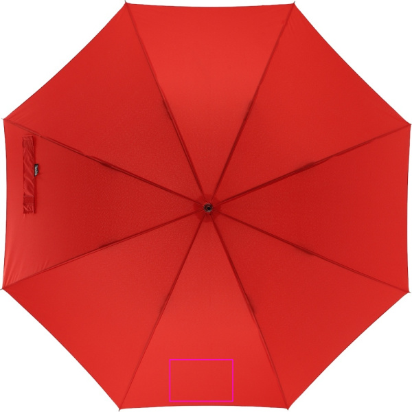 Automatic storm umbrella RPET ATHENS: Print area 3 · DTF2