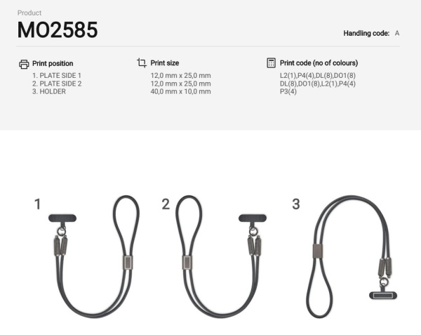 60W phone holder lanyard cable: HOLDER