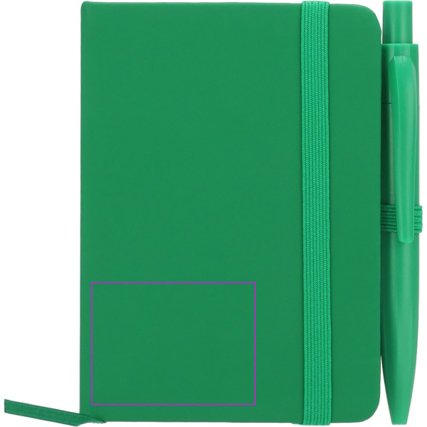 A7 notebook with ballpoint pen SAN ANTONIO: Print area 1 · T2