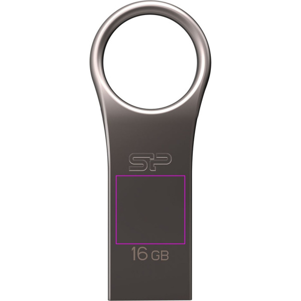 Pendrive 3.0 Silicon Power JEWEL J80 TITANIUM 16 GB: Przód