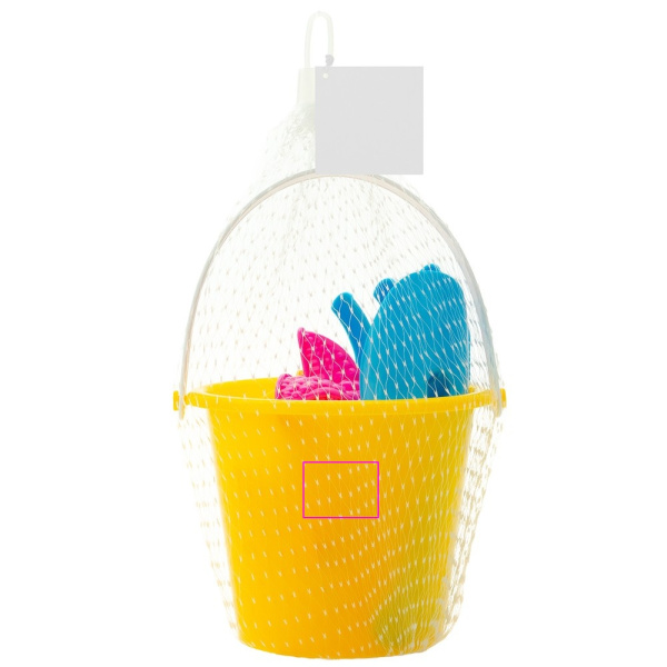 Seau de plage BONITO: Autocollant sur le seau