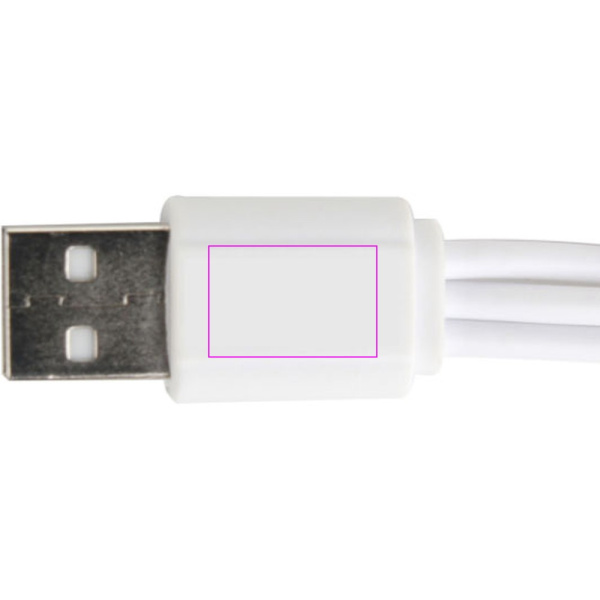 Câble USB 3 en 1 USB-C, micro USB et Lightning: Face arrière