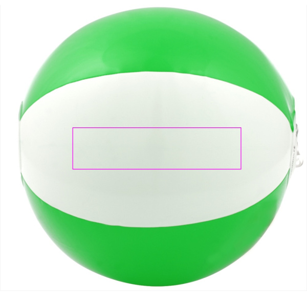 Strandball ø14 cm ZACHARY: Print area 1 · S1