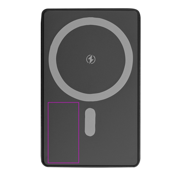 Powerbank 5000 mAh med MagSafe trådlös laddare OLIMPIA: Print area 1 · L2