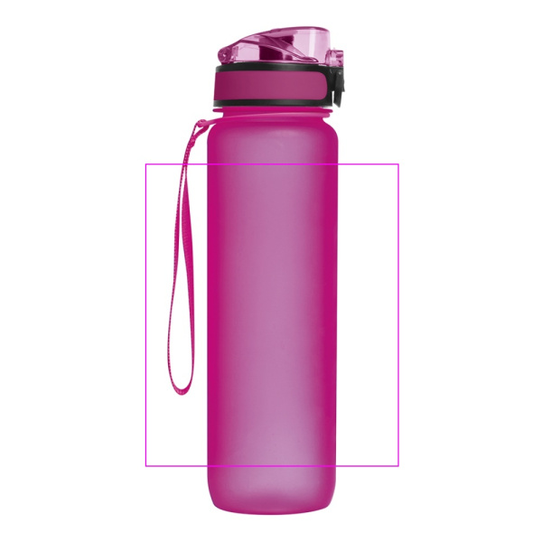 Tritan bottle 1000 ml ALDO: Print area 3 · S2