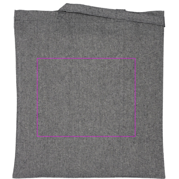 Perdirbtos medvilnės krepšys su ilgomis rankenomis, 140 g/m2 LAMBERTO: Print area 4 · DTF3