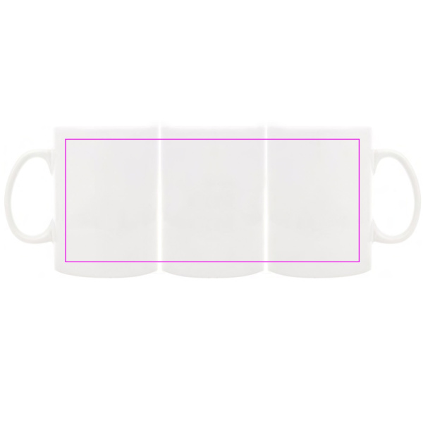 Ceramic mug sublimation 300 ml SALVADOR: Print area 1 · SU2