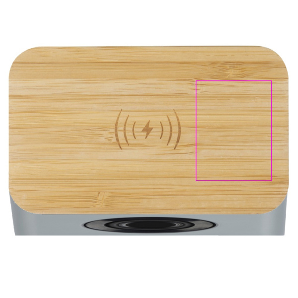 Беспроводная колонка Bluetooth с беспроводной зарядкой PILAR: Print area 3 · DC2