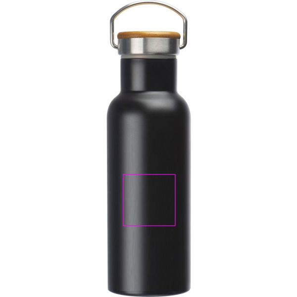 Lunch box set with cutlery and 500 ml thermal bottle STEPHAN: Print area 3 · L3
