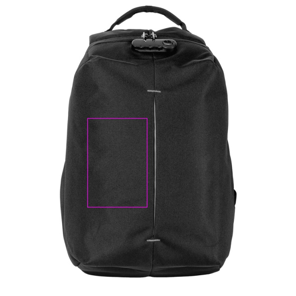 Rucksack MAREB Schwarzwolf: Print area 1 · TT2