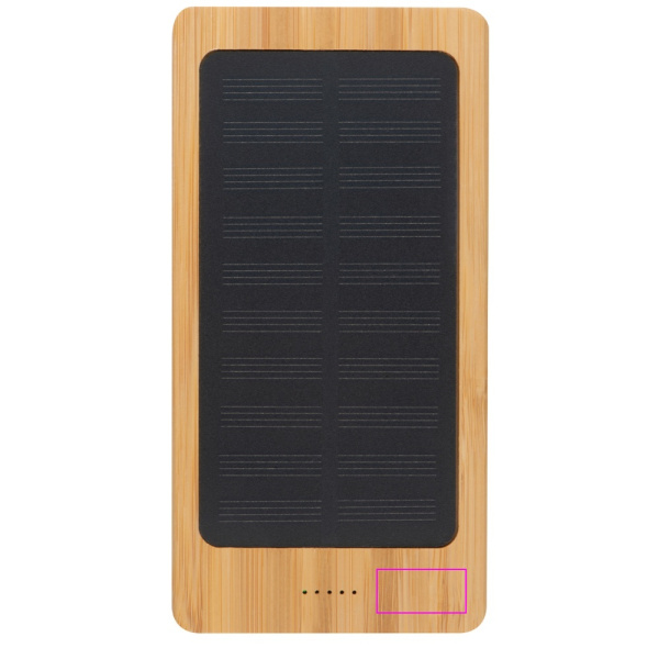 Power bank 8000 mAh saules baterija VALENTINA: Print area 2 · T3