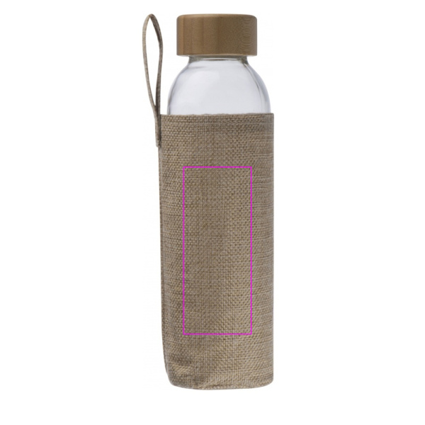 Stikla pudele ar uzmavu 500 ml CARLOTTA: Print area 6 · DTF1