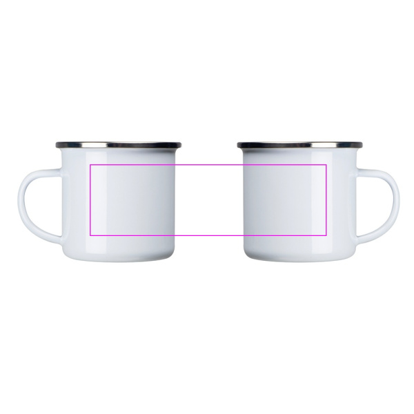 Emaljas krūze sublimācijai 300 ml LUCAS: Print area 3 · SU2