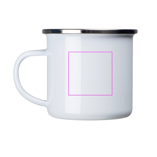 Emaljas krūze sublimācijai 300 ml LUCAS: Print area 5 · L3