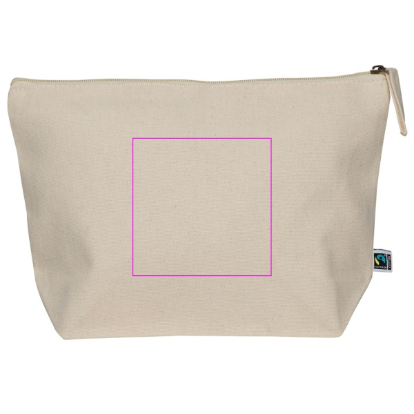 Cosmetic bag 320 g/m2 HENRYK: Print area 1 · S1