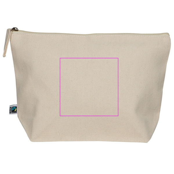 Cosmetic bag 320 g/m2 HENRYK: Print area 2 · S1