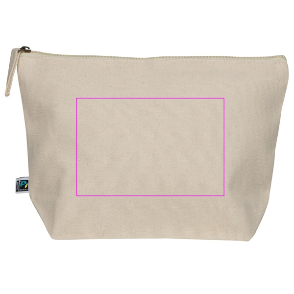 Cosmetic bag 320 g/m2 HENRYK: Print area 4 · TT1