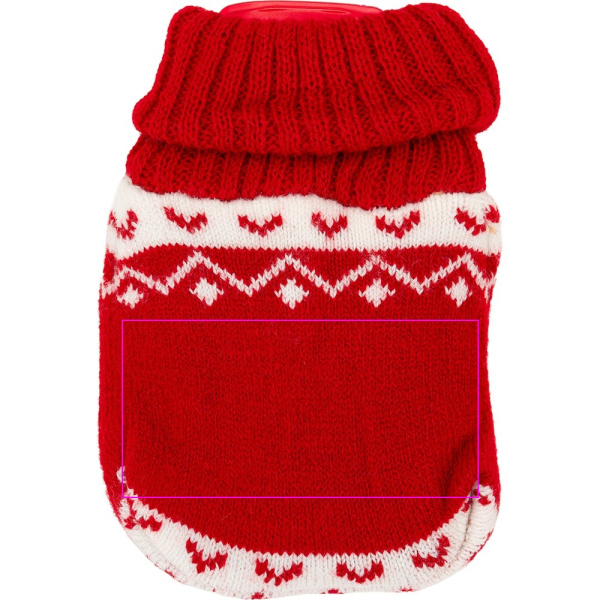 Hand warmer in a Christmas cover ROMEO: Print area 1 · TT2