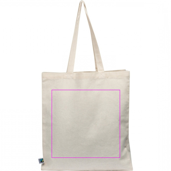 Хлопковая сумка с длинными ручками, 180 г/м2, июнь: Print area 8 · DTG1