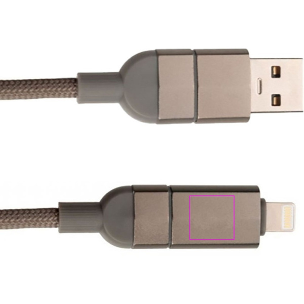 Laddkabel med dataöverföring DONNES Pierre Cardin: Print area 2 · L3