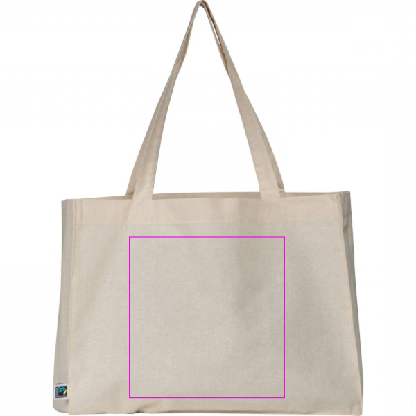 Baumwolltasche mit langen Henkeln, 180 g/m², DUSTIN: Print area 2 · ST1