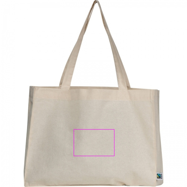 Baumwolltasche mit langen Henkeln, 180 g/m², DUSTIN: Print area 5 · DTF2