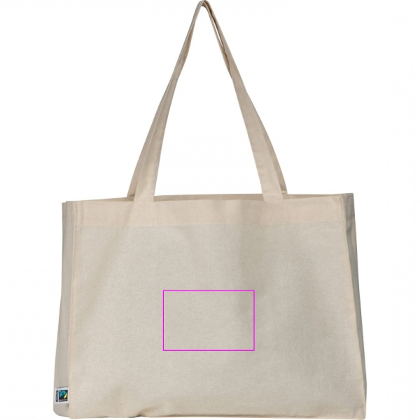 Baumwolltasche mit langen Henkeln, 180 g/m², DUSTIN: Print area 6 · DTF2