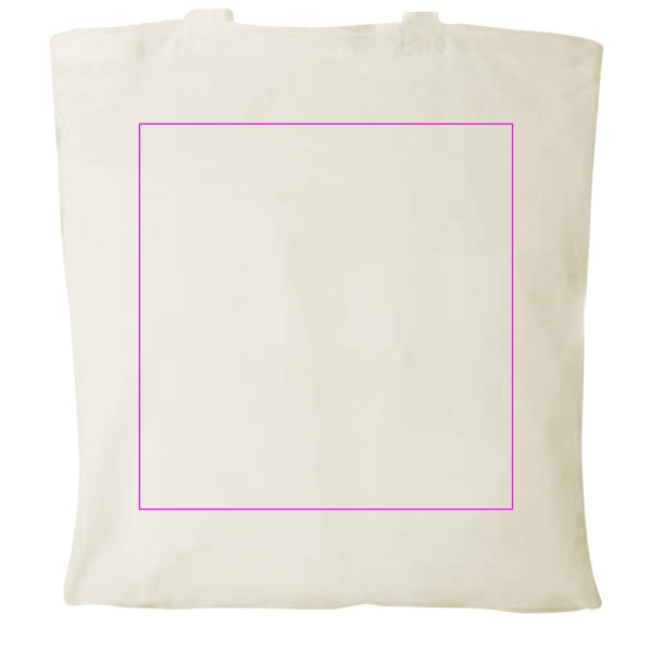 Пакет из переработанного ПЭТ с длинными ручками, 140 г/м2, BYRON: Print area 1 · ST1