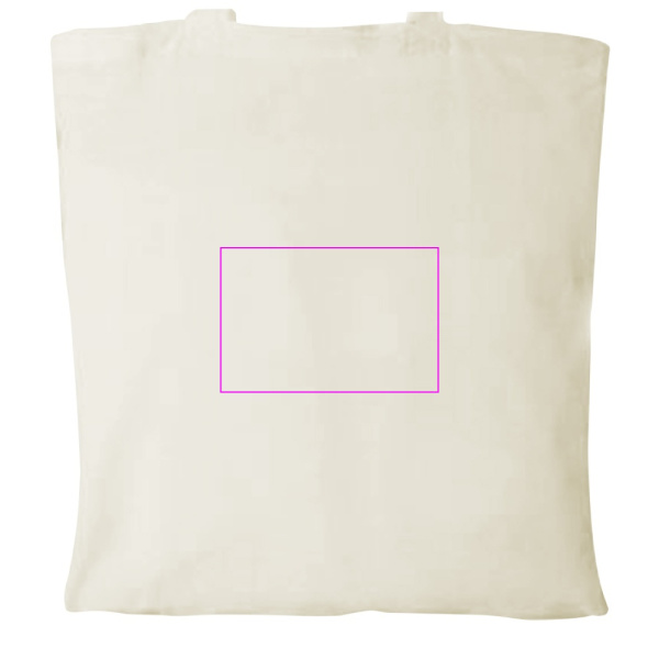 Пакет из переработанного ПЭТ с длинными ручками, 140 г/м2, BYRON: Print area 3 · DTF2