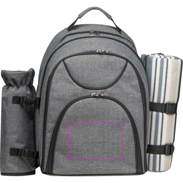 Picknickrucksack für 4 Personen EARL: Print area 1 · TT3