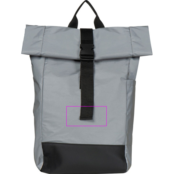 Reflective backpack ANTONI: Print area 1 · TT2