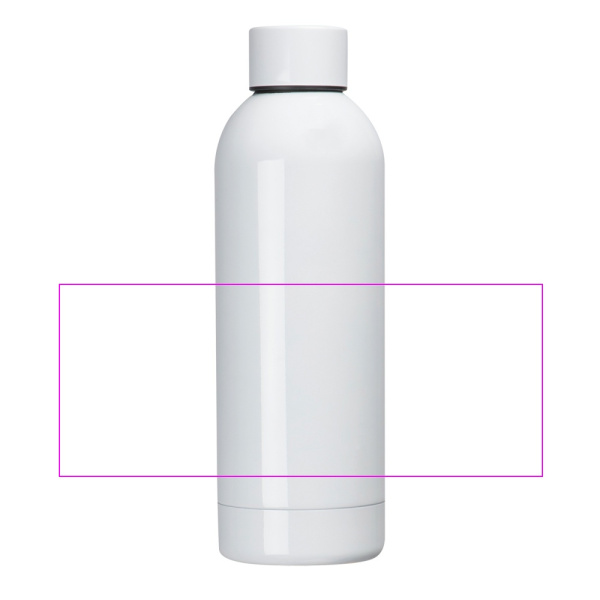 Terminis plieninis butelis 550 ml, pagamintas iš perdirbto plieno SARA: Print area 2 · SU2