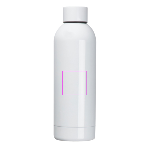 Terminis plieninis butelis 550 ml, pagamintas iš perdirbto plieno SARA: Print area 3 · L3