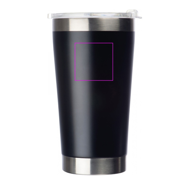 Thermal mug 500 ml KORNEL: Print area 2 · L3