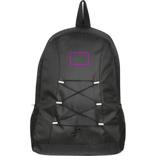 Recycled polyester backpack IRMA: Print area 3 · HF